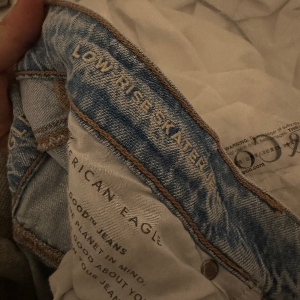 Light Blue American Eagle Low Rise Skater Jeans